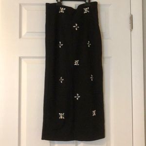 XoXo embellished midi skirt